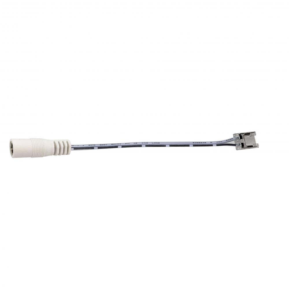 6" Power Cord w/ DC Connector for COB LED Tape Light