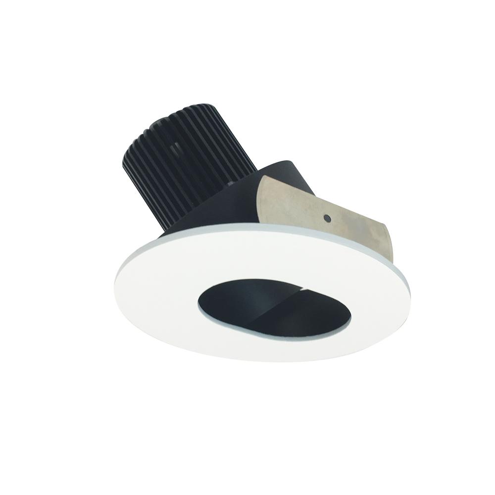 4" Iolite LED Round Adjustable Slot Aperture, 10-Degree Optic, 800lm / 12W, 3500K, Black Slot