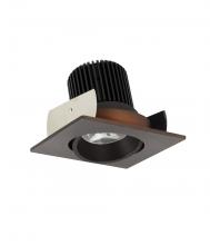 Nora NIOB-2SC40QBZ - 2" Iolite LED Square Adjustable Cone Reflector, 10-Degree Optic, 800lm / 12W, 4000K, Bronze