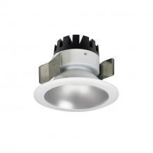 Nora NRM3-51L130FHZW - 5" Marquise III Round Open Reflector, 900lm, 3000K, Flood Optic, Haze Reflector/White Flange