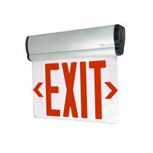 Nora NX-811-LEDR2MA - Surface Adjustable LED Edge-Lit Exit Sign, 2 Circuit, 6" Red Letters, Double Face / Mirrored