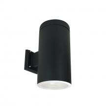 Nora NYLI-6WI2WWB - 6" Cylinder, Black, Wall Mount, Incandescent, Baf., White