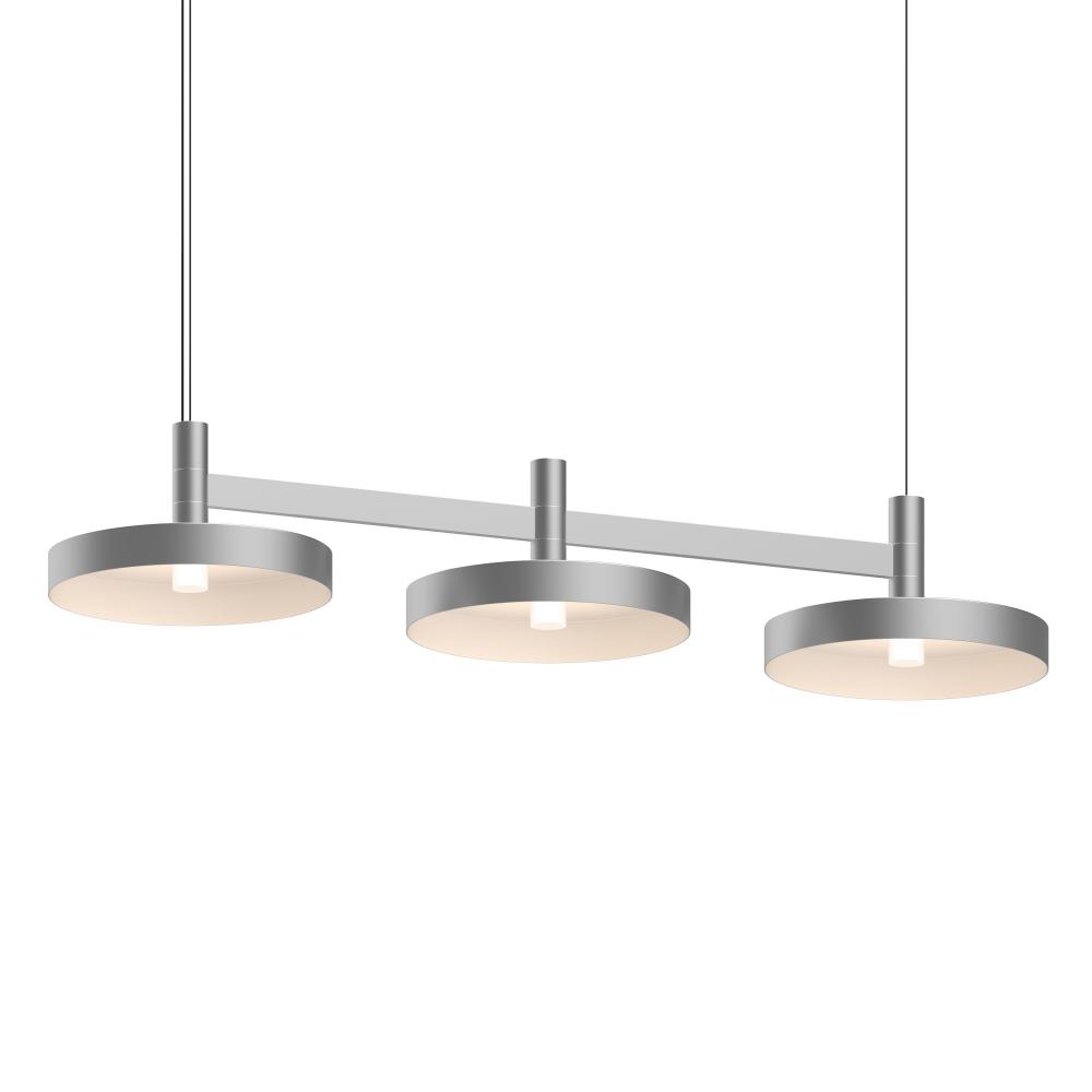 3-Light Linear Pendant w/Pan Shades