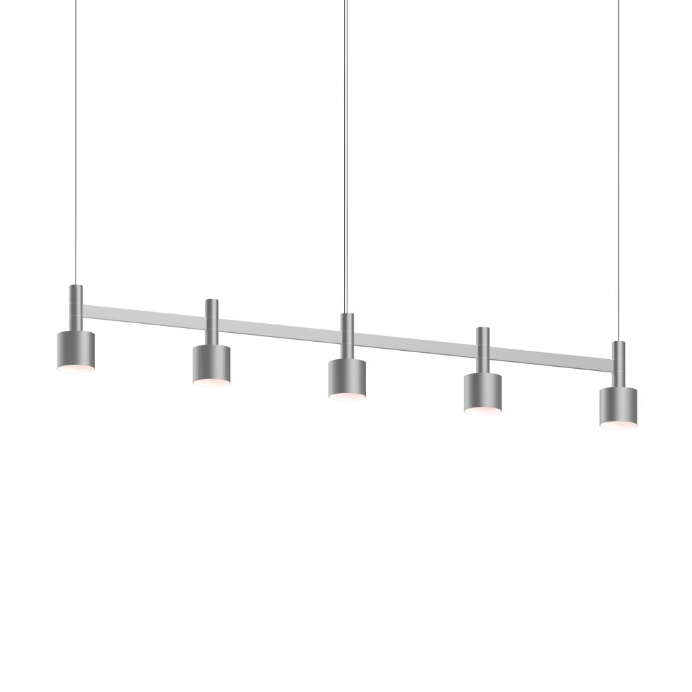 5-Light Linear Pendant w/Drum Shades