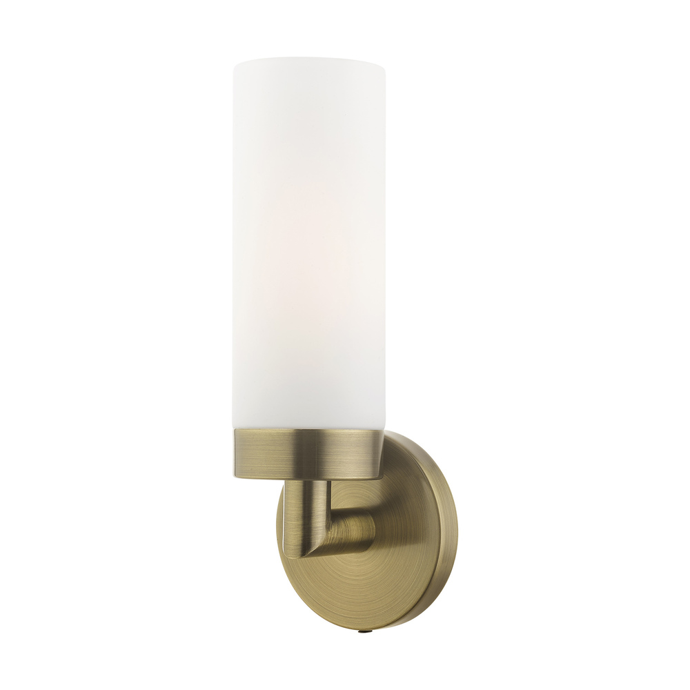 1 Lt Antique Brass ADA Single Sconce