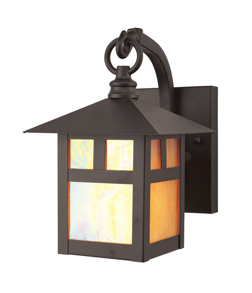 1 Light Bronze Outdoor Wall Lantern