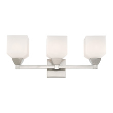 Livex Lighting 10283-91 - 3 Lt Brushed Nickel Bath Vanity