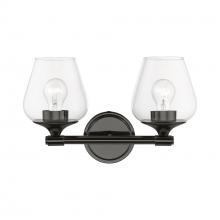 Livex Lighting 17472-46 - 2 Light Black Chrome Vanity Sconce