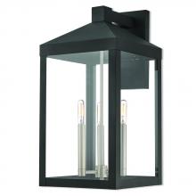 Livex Lighting 20585-04 - 3 Lt BK Outdoor Wall Lantern