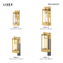 Livex Lighting 20996-12 - 1 Lt Satin Brass Outdoor Post Top Lantern