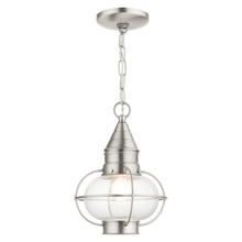 Livex Lighting 26910-91 - 1 Lt Brushed Nickel Outdoor Pendant Lantern