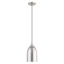 Livex Lighting 40649-91 - 1 Lt Brushed Nickel Mini Pendant