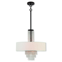 Livex Lighting 51113-92 - 4 Lt EBZ Pendant Chandelier