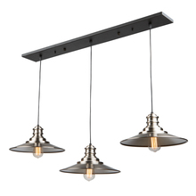 Artcraft AC11663BN - Broxton 3 Light Metal Shade Island Light