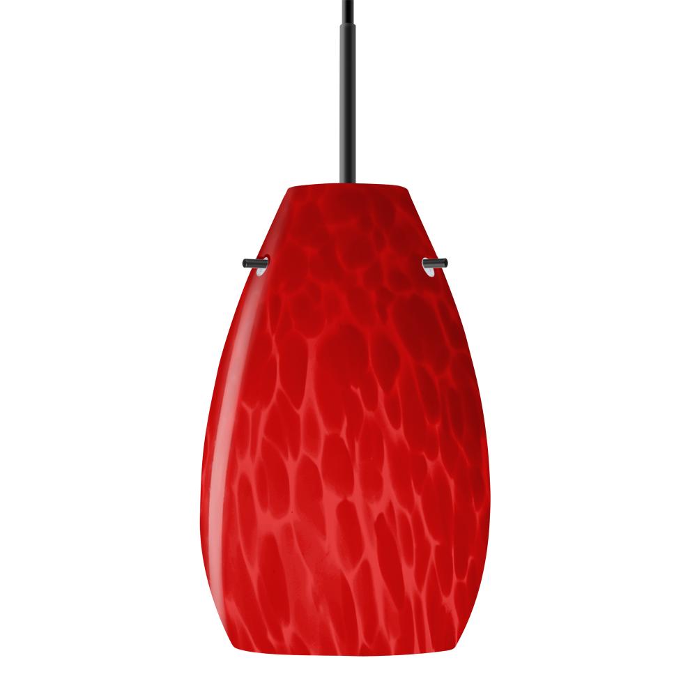 Besa Pera 9 Pendant Black Red Cloud 1x100W MAX E26 Base