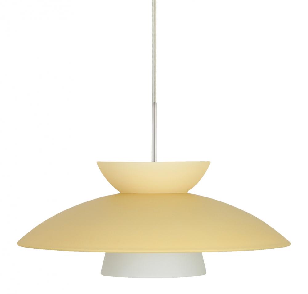 Besa Trilo 15 Pendant Champagne Satin Nickel 1x9W LED