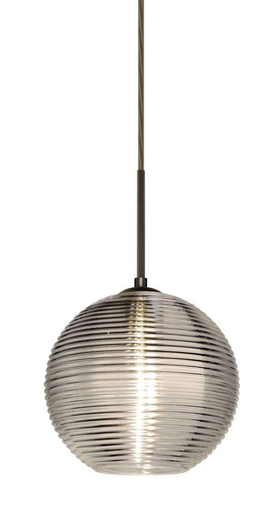 Besa Kristall 8 Pendant Bronze Smoke 1x9W LED