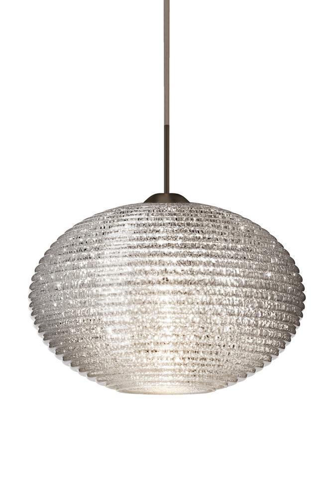 Besa Pendant Pape 12 Bronze Glitter 1x9W LED