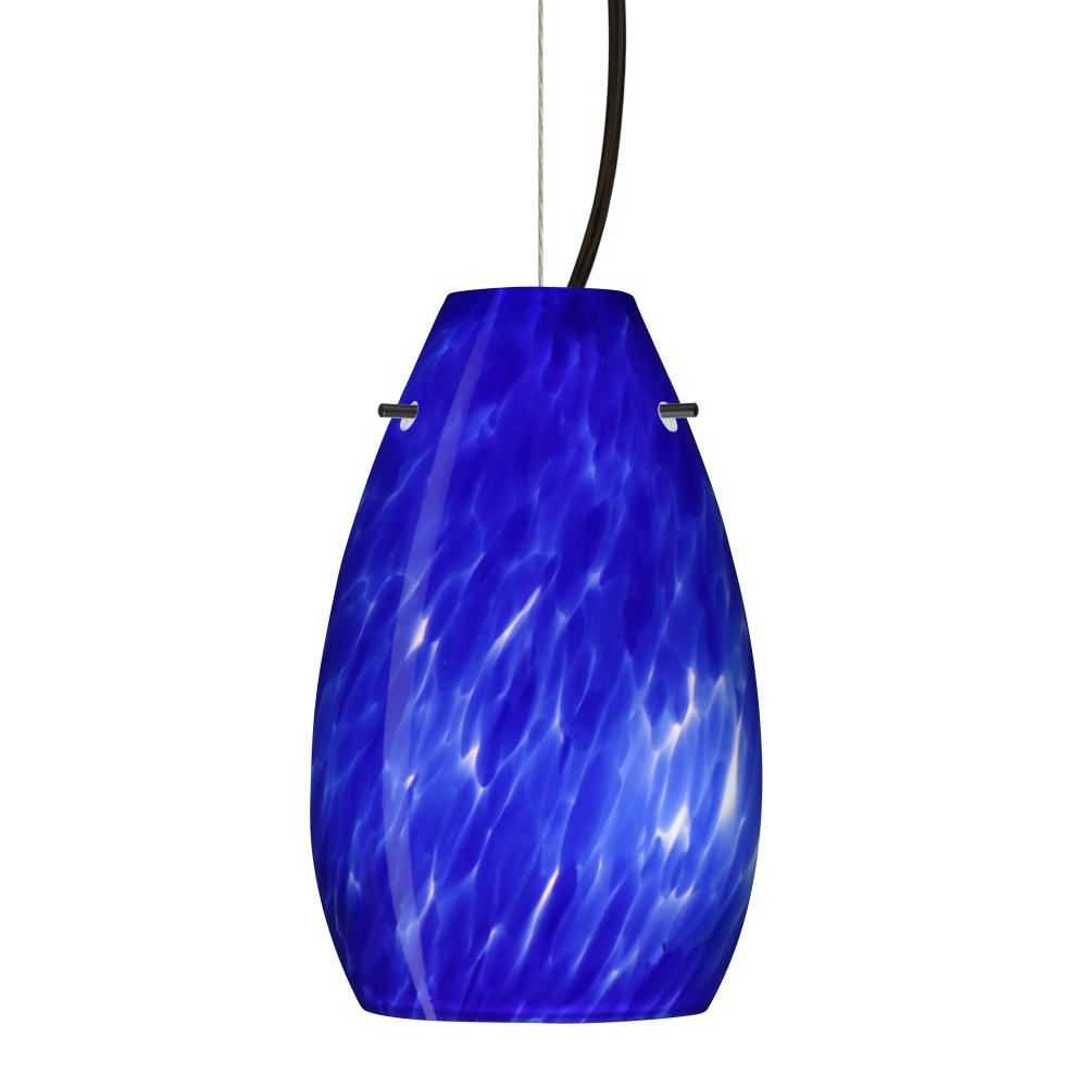 Besa Pera 9 LED Pendant Blue Cloud Black 1x9W LED