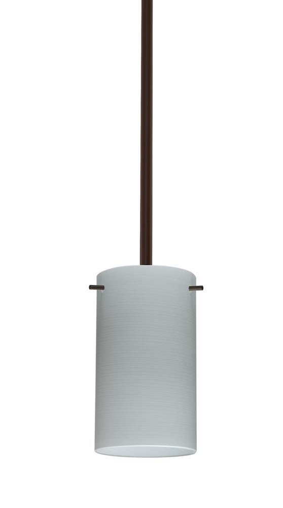 Besa Stem Stilo 7 Pendant Bronze Chalk 1x50W Candelabra