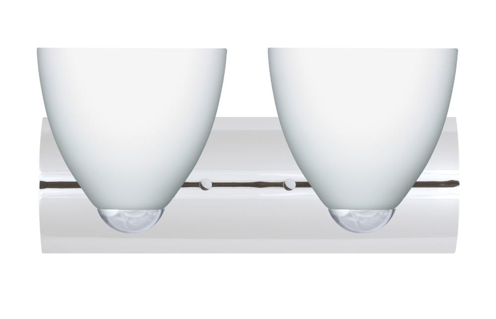 Besa Wall Sasha Chrome Opal Matte 2x9W LED