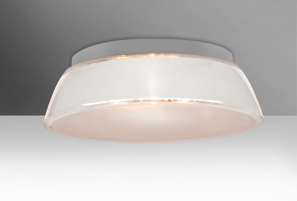 Besa, Pica 17 Ceiling, White Sand, 3x9W LED