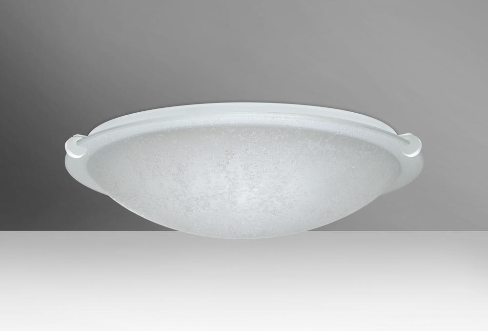 Besa Ceiling Trio 16 White Stucco 2x11W LED