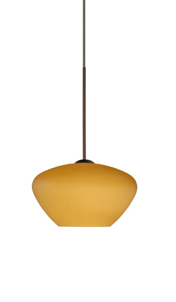 Besa Pendant For Multiport Canopy Peri Bronze Amber Matte 1x50W Halogen