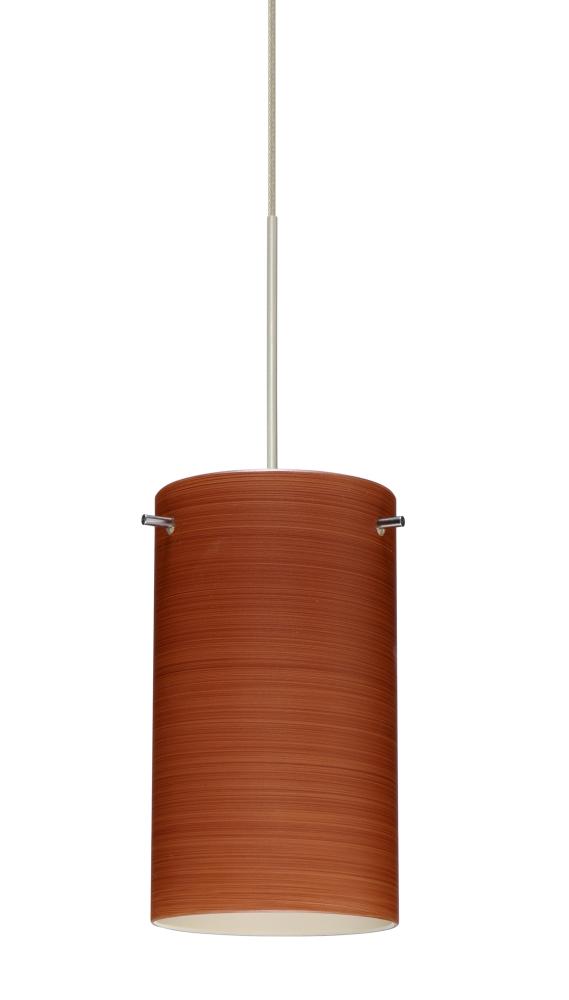 Besa Stilo 7 Pendant Satin Nickel Cherry 1x50W Halogen