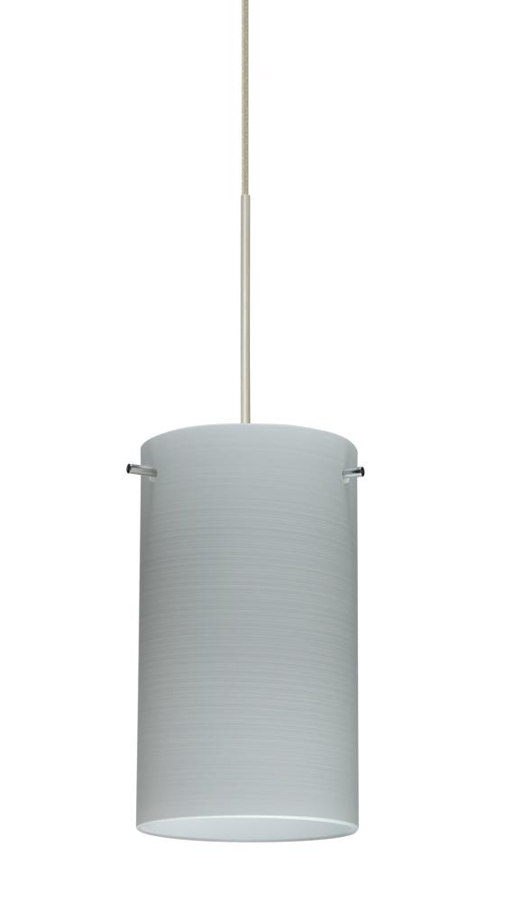 Besa Stilo 7 Pendant Satin Nickel Chalk 1x50W Halogen