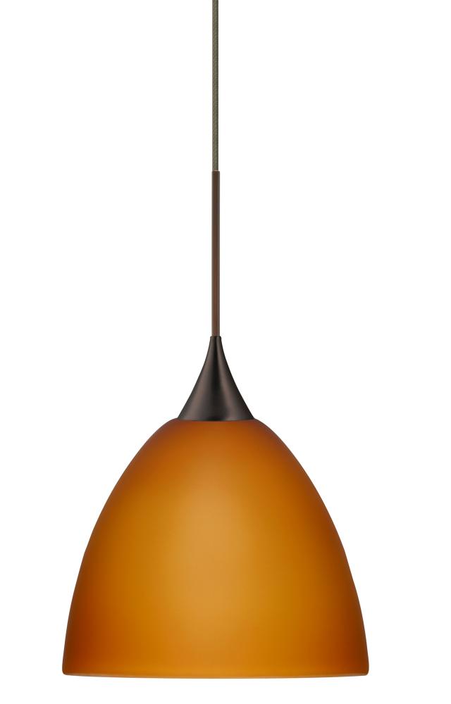 Besa Pendant Sasha Bronze Amber Matte 1x50W GY6.35