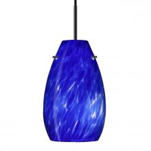 Besa Lighting 1JC-412686-LED-BK - Besa Pera 9 LED Pendant Blue Cloud Black 1x9W LED