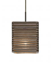 Besa Lighting 1JC-KIRK6-LED-BR - Besa, Kirk 6 Cord Pendant, Bronze Finish, 1x9W LED