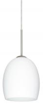 Besa Lighting 1JT-169707-LED-SN - Besa Lucia LED Pendant Opal Matte Satin Nickel 1x9W LED