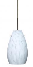 Besa Lighting 1JT-412619-BR - Besa Pera 9 Pendant Bronze Carrera 1x100W Medium Base