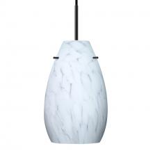 Besa Lighting 1JT-412619-LED-BK - Besa Pera 9 LED Pendant Carrera Black 1x9W LED