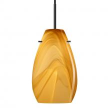 Besa Lighting 1JT-4126HN-BK - Besa Pera 9 Pendant Black Honey 1x100W MAX E26 Base