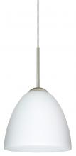 Besa Lighting 1JT-447007-SN - Besa Vila Pendant Satin Nickel Opal Matte 1x60W Medium Base