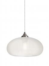 Besa Lighting 1JT-BANAFR-EDIL-SN - Besa Pendant Bana Satin Nickel Frost 1x4W LED Filament