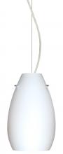 Besa Lighting 1KX-412607-LED-SN - Besa Pera 9 LED Pendant Opal Matte Satin Nickel 1x9W LED