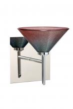 Besa Lighting 1SW-117691-CR-SQ - Besa Wall With SQ Canopy Kona Chrome Bi-Color 1x40W G9