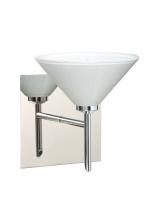 Besa Lighting 1SW-282453-CR-SQ - Besa Wall With SQ Canopy Kona Chrome White Starpoint 1x40W G9