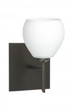 Besa Lighting 1SW-560507-BR-SQ - Besa Wall With SQ Canopy Tay Tay Bronze Opal Matte 1x40W G9