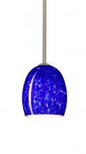 Besa Lighting 1TT-169786-SN - Besa Lucia Stem Pendant Satin Nickel Blue Cloud 1x75W Medium Base