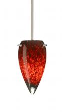 Besa Lighting 1TT-412541-LED-SN - Besa Juli LED Pendant Garnet Satin Nickel 1x9W LED