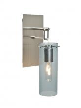 Besa Lighting 1WP-JUNI10BL-SN - Besa Juni 10 Wall Pendant, Blue Bubble, Satin Nickel Finish, 1x60W Medium Base