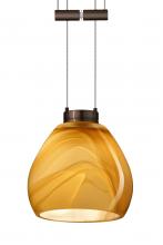 Besa Lighting 1XA-5605HN-BR - Besa Pendant Tay Tay Bronze Honey 1x50W Halogen