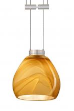 Besa Lighting 1XA-5605HN-SN - Besa Pendant Tay Tay Satin Nickel Honey 1x50W Halogen