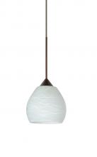 Besa Lighting 1XT-560560-BR - Besa Pendant Tay Tay Bronze Cocoon 1x50W Halogen