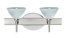 Besa Lighting 2SW-174352-LED-CR - Besa Wall Domi Chrome Marble 2x5W LED